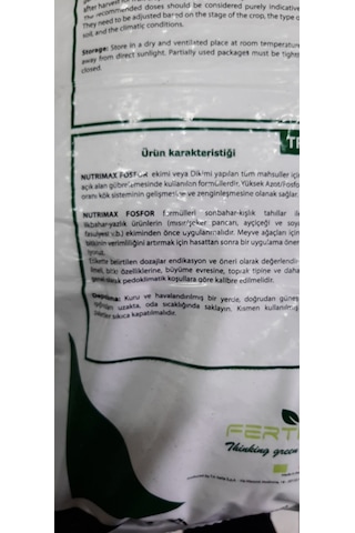 Nutrimax Fosforlu Gübre