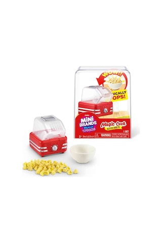Mini Brands Magic Cook Kitchen Patlamış Mısır Makinesi Mini Mutfak Seti Çalışan Minyatür Oyuncak 3+