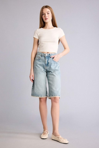 Defacto Normal Bel Jean Bermuda H1196ax26smnm39 Mavi-nm39