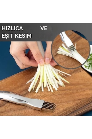Shred Silk The Knife 2024, Yeşil Soğan Kesici Paslanmaz Çelik Sebze Doğrama Aleti, Soğan Sarımsak İçin Yeşil