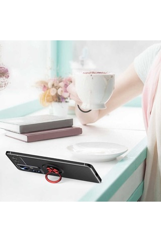 Xiaomi Mi 12 Pro Kilif Yüzüklü Magnetli Ravel Case Kapak 560951085