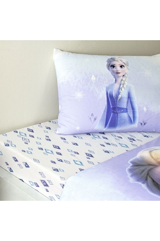 Taç Lisanslı Disney Frozen Diamond Tek Kişilik Pamuk Nevresim Takımı 000000001000049925 Çok Renkli