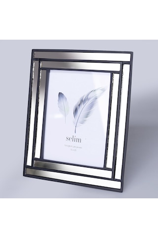 Selim 15 x 20 CM Lara Aynalı Çerçeve Siyah