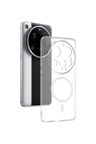 Xiaomi 15 Ultra Kılıf İnce Ve Sert Yapılı Şeffaf Magsafe Silikon Kapak Ryc/london Colorless