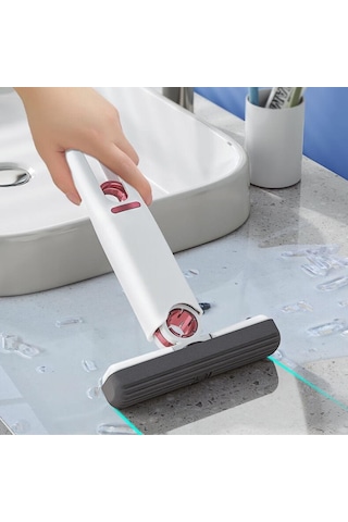 Büro Ev Ofis Yazlık Hijyeni İçin Kendi Sıkmalı Mini Paspas Cam Fayans Temizlik Mopu