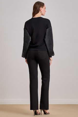 Oversize Siyah Örme Bluz Siyah