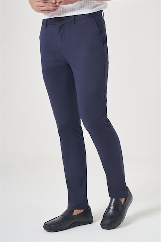 İmza Lacivert Yan Cep Slim Fit Casual Pamuklu Chino Pantolon 1003260178 Koyu Lacivert