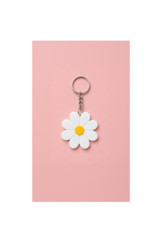 Tarzınıseç 3d Papatya Anahtarlık Charm 2'li Set