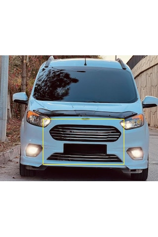 Ford Courier Krom Ön Panjur 7 Parça 2018-2023 Paslanmaz Çelik