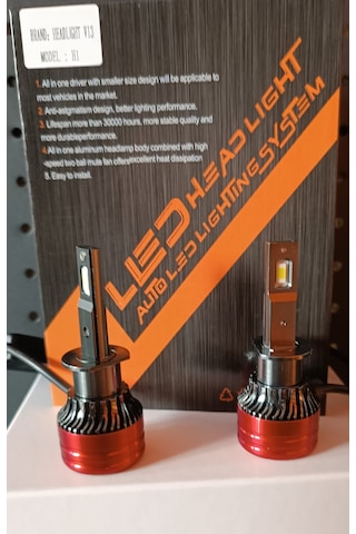 H1 Kısa Far Led 12000 Lumen Csp Şimşek Etkli Led Xenon