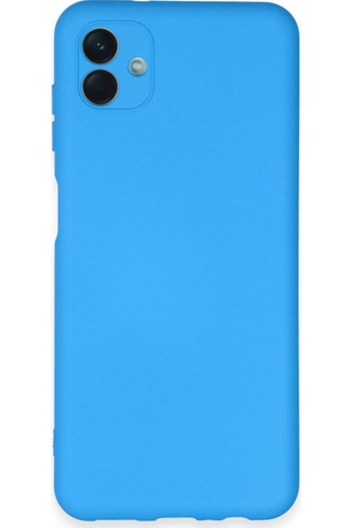 Galaxy A04e Kılıf Nano İçi Kadife Silikon - Mavi Çok Renkli