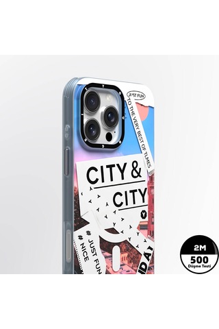 Apple iPhone 16 Pro Max Uyumlu Kılıf Magsafe Şarj Özellikli Youngkit A-city Serisi Kapak Beyaz