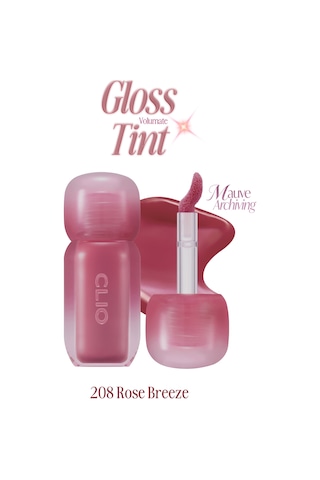 Pigmentli, Parlak Bitişli Dolgunlaştırıcı Lip Gloss Clıo Volumate Gloss 208 Rose Breeze