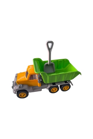 Damperli Kürekli Oyuncak Kamyon Uzunluk 22cm Sarı