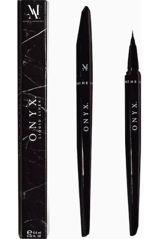 Ma Onyx Likit Eyeliner 0,6ml, Suya Dayanıklı Ultra Siyah Ve Hassas Uygulama Çok Renkli