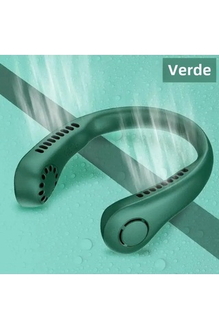 Yingfu Taşınabilir Boyun Fanı - Mini Sessiz Elektrikli L21 Yeşil Fan