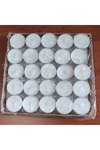 50'li Paket Tealights Mum 6gr 3,5 Cm Genişlik X 7 Mm Yükseklik