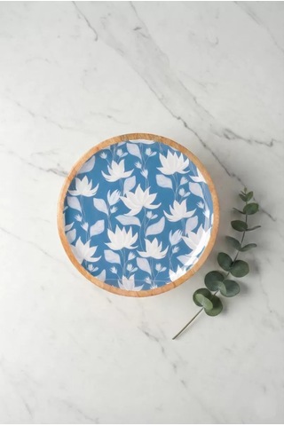 Mango Agacı Pasta Tabağı & Sunum Tabağı 20 Cm Desenli çok renkli