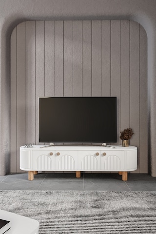 Vns Modüler Mebran Kapak. Duru Tv Sehpas180 Cm Perast Oval Tv Üni