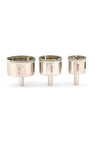 Delik Matkap Ucu, Porselen Mermer Cam Granit Karo 35mm 45mm 55mm Için Elmas Delik Testere Matkap Çekirdek Bit, Delik T