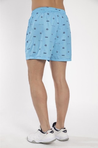 Crozwise Mikro Dijital Erkek Turkuaz Deniz Şortu 3181-11 Tukuaz