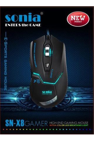 Sonia SN-X8 Kablolu Oyuncu Mouse