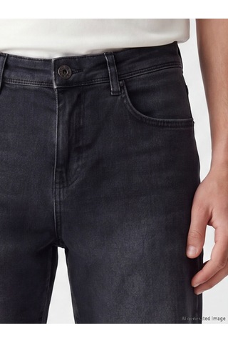 Lcw Jeans Antrasit Slim Fit Erkek Jean Şort