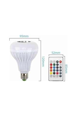 Bluetooth - 292 - Hoparlör Akıllı Rgb Led Işık Renk Değiştirme Ses Bombası - Glblseme - Ampül Görünümlü