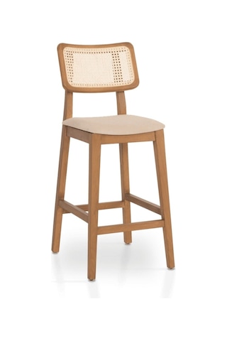 Zeus Hazeranlı Bar Sandalyesi Krem