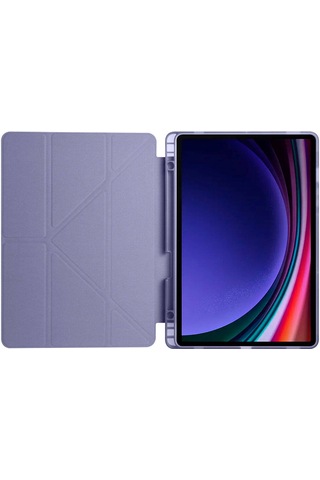 Galaxy Uyumlu Tab S10 Fe Kılıf Tri Folding Kalem Bölmeli Standlı Kılıf Tablet Kılıfı