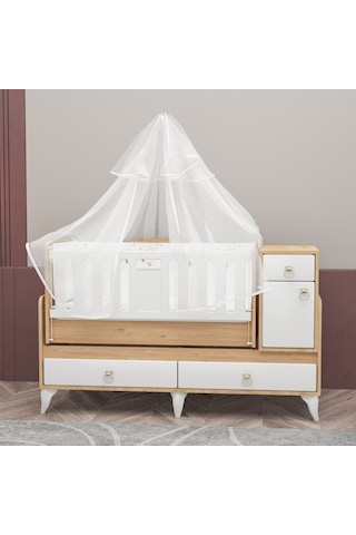 Garaj Home Karmen Uzayan Beşik Aytaşı - Uyku Seti Kombinli Beyaz