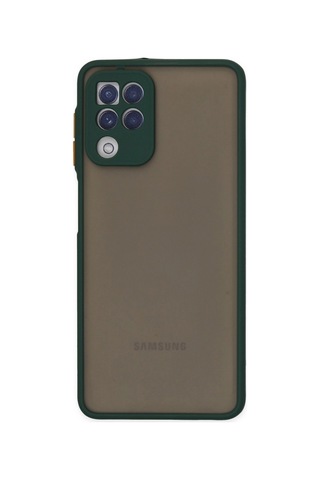 Samsung Galaxy Uyumlu - A22 Kılıf Montreal Silikon Kapak - Yeşil - 100 Çok Renkli