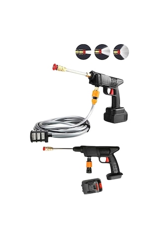 Akülü Yüksek Basınçlı Yıkama Makinesi 21v 1,7 Mpa 3,2 L/dk Li-ıon Mh-hs5708-1939