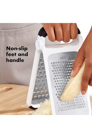 Oxo Good Grips İşlenmiş Paslanmaz Çelik Çift Taraflı Rende, Peynir Ve Daha Fazlası İçin Diğer