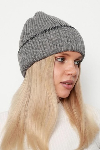 Sim Detaylı Kadın Bere Rkş-1139 Gri Gri