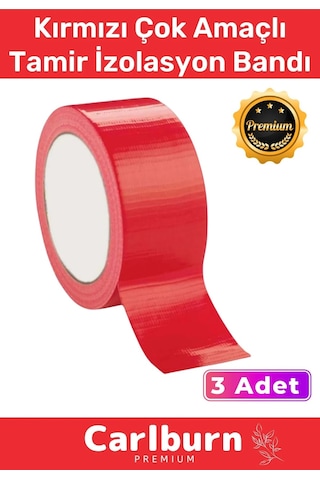 Süper Güçlü Su Geçirmez Sızdırmaz Kırmızı Renk Çok Amaçlı Tamir İzolasyon Bandı 48mm X 10m 3 Adet
