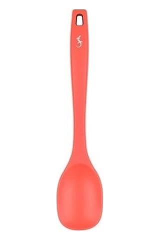 Lurch - Platin Silikon Yemek Kaşığı 28 Cm Somon - Yanmaz, Yapışmaz, Bükülmez, Çizmez, Tat Ve Koku Bırakmaz - 240061