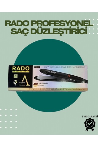 Rado Rd-446 Titanyum Seramik, 2.5 Metre Kablo, Hızlı Isınan Saç Düzleştirici