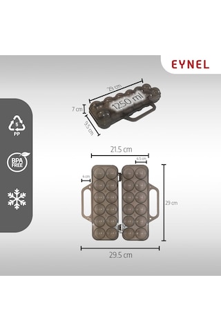 Saplı 12'li Yumurta Taşıma Kutusu, Plastik Buzdolabı İçin Yumurtalık Pikniklik Pratik Yumurta Taşıma Sku: Smg8690010203465 A