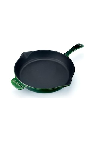Lava Metal Premium Serisi - Döküm Kızartma Tavası, Yuvarlak, 28 Cm, Majolik Yeşil Genel