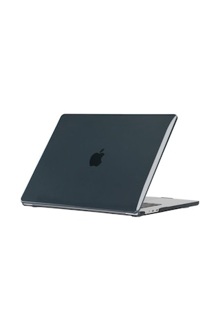 Apple Uyumlu MacBook 15&prime Air M2 2024 A2941 Zore Msoft Kristal Kapak Siyah