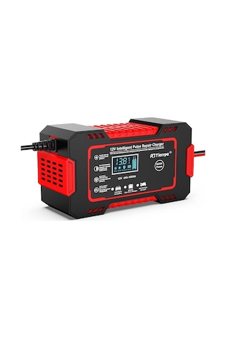 12v 6a Akıllı Araba Motosiklet Lcd Ekran Araç Akü Onarım Hızlı Şarj Cihazı Islak Kuru Jel Kurşunasit