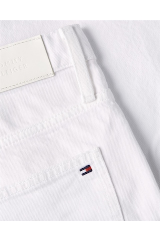 Tommy Hilfiger Dnm Straıght Short Rw Whıte Kadın Beyaz Şort - Ww0ww45924 Beyaz