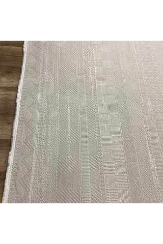 Apex Azur 6521 Bej Modern Makina Halısı Bej