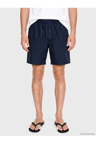 Lcw Swımwear İndigo Kısa Boy Erkek Deniz Şortu