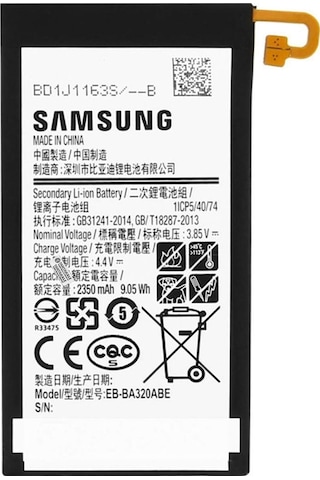 Samsung Galaxy Uyumlu A3 2017 Sm-a320 Batarya Pil -