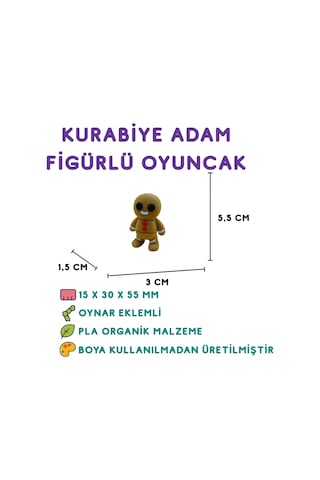 5'li Set Aslan Unicorn Zürafa Bukalemun Kurabiye Adam