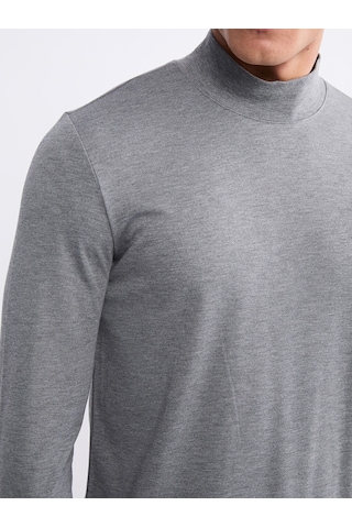 Lcwaıkıkı Classic Gri Dik Yaka Erkek Sweatshirt