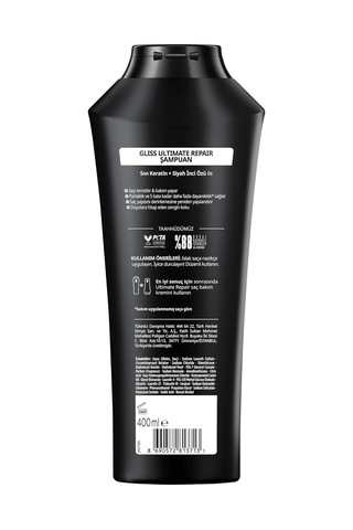 Gliss Ultimate Repair Keratin İçeren Derinlemesine Güçlendirici Şampuan 400 Ml Yıpranmış Kuru Saçlar Diğer