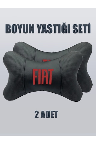 Fiat Yeni Logo Kırmızı Yastık Kemer 2 Adet